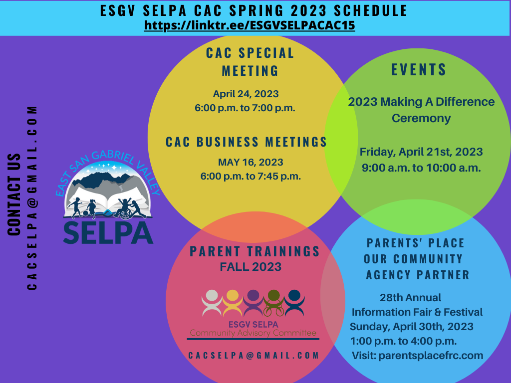 CAC winter schedule